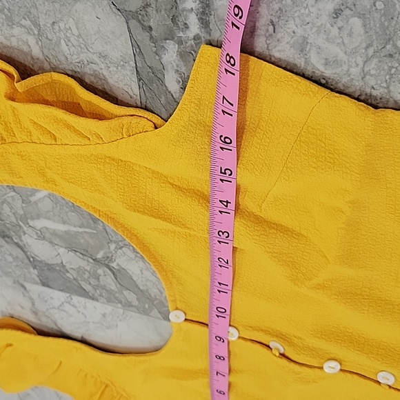 Women's Casual Wide Leg Ruffle Loose Jumpsuit Medium Size - Picture 12 of 17